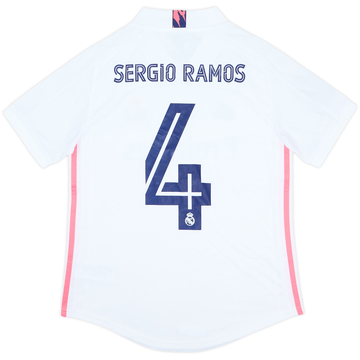 2020-21 Real Madrid Home Shirt Sergio Ramos #4 (Women's S)