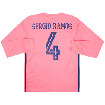 2020-21 Real Madrid Away L/S Shirt Sergio Ramos #4 (M)