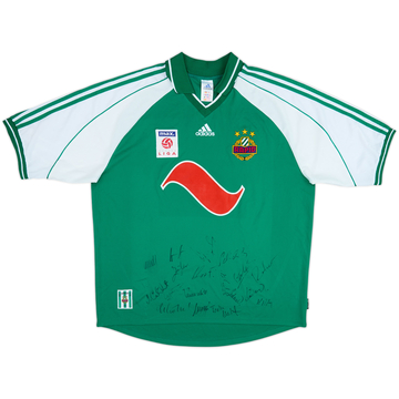 2000-01 Rapid Vienna Home Squad Signed Home Shirt - 6/10 - (XL)