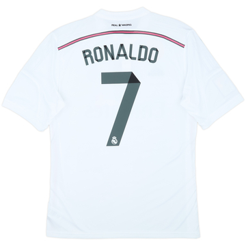 2014-15 Real Madrid Home Shirt Ronaldo #7 - 9/10 - (L)