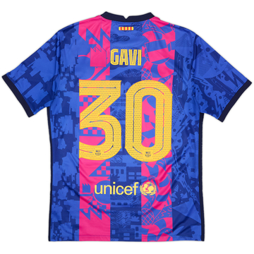 2021-22 Barcelona Third Shirt Gavi #30 - 6/10 - (M)