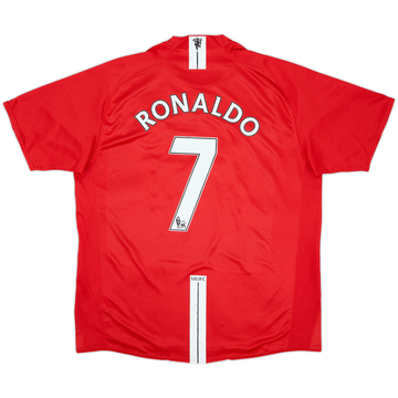 2007-09 Manchester United Home Shirt Ronaldo #7 - 6/10 - (XL)
