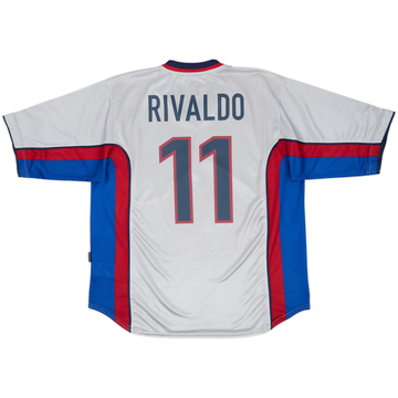 1999-01 Barcelona Away Shirt Rivaldo #11 - 8/10 - (XL)