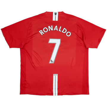 2007-09 Manchester United Home Shirt Ronaldo #7 - 5/10 - (XXL)