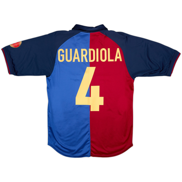 2004-05 Barcelona '1999-00' Nike Reissue Home Shirt Guardiola #4 - 5/10 - (S)