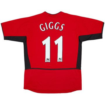 2002-04 Manchester United Home Shirt Giggs #11 - 8/10 - (13-15 Years)