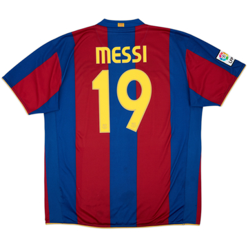 2007-08 Barcelona Home Shirt Messi #19 - 6/10 - (XXL)