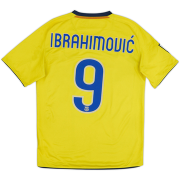 2008-10 Barcelona Away Shirt Ibrahimovic #9 - 7/10 - (S)