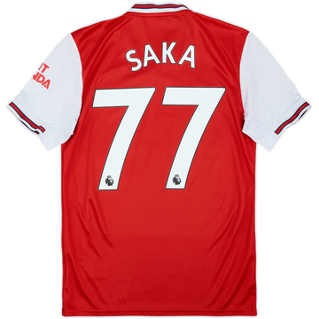 2019-20 Arsenal Home Shirt Saka #77 - 5/10 - (S)