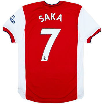 2021-22 Arsenal Authentic Home Shirt Saka #7 - 6/10 - (S)