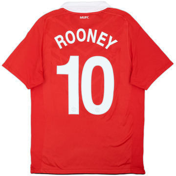 2010-11 Manchester Unido Local Camiseta Rooney #10 - 6/10 - (M)