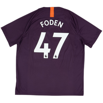 2018-19 Manchester City Third Shirt Foden #47 - 6/10 - (XL)