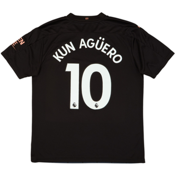 2020-21 Manchester City Away Shirt Kun Aguero #10 - 9/10 - (L)