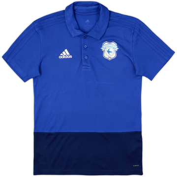 2018-19 Cardiff City adidas Polo Shirt - 9/10 - (S)