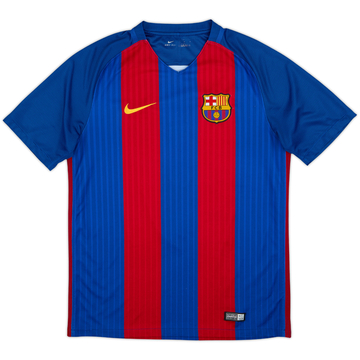 2016-17 Barcelona Home Shirt #8 - 7/10 - (M)