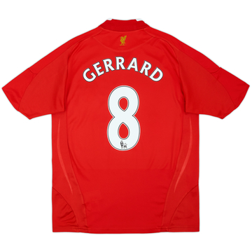 2008-10 Liverpool Home Shirt Gerrard #8 - 7/10 - (XL.Boys)