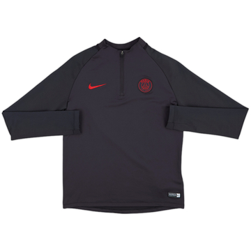 2019-20 Paris Saint-Germain Nike 1/4 Zip Drill Top - 9/10 - (XL.Boys)