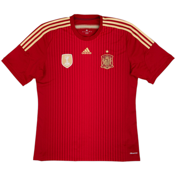 2013-15 Spain Home Shirt - 8/10 - (XL)
