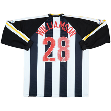 2003-04 Torquay United Match Issue Away L/S Shirt Williamson #28