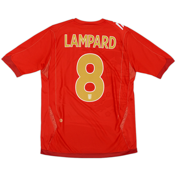 2006-08 England Away Shirt Lampard #8 - 6/10 - (M)