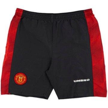 1996-98 Manchester United Alternate Home Shorts - 8/10 - (S)