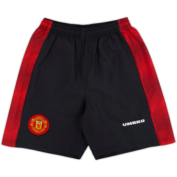 1996-98 Manchester United Alternate Home Shorts - 9/10 - (XS)