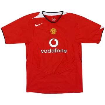 2004-06 Manchester United Home Shirt - 7/10 - (XL.Boys)