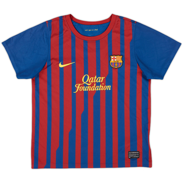 2011-12 Barcelona Home Shirt - 8/10 - (6-7 Years)