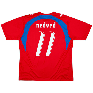 2006-08 Czech Republic Basic Home Shirt Nedved #11 - 8/10 - (XL)