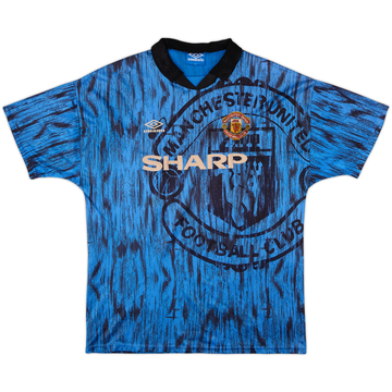 1992-93 Manchester United Away Shirt - 3/10 - (XL)