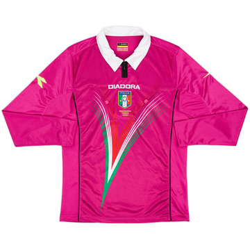 2009-10 Italy Diadora Referee L/S Shirt - 9/10 - (S)