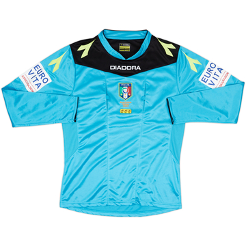 2014-15 Italy Diadora Referee L/S Shirt - 9/10 - (S)