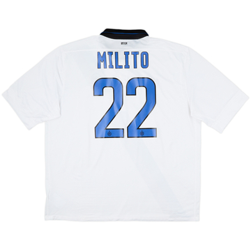 2011-12 Inter Milan Away Shirt Milito #22 - 6/10 - (XXL)