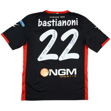 2013-15 Varese Match Issue Signed Third/GK S/S Shirt Bastianoni #22