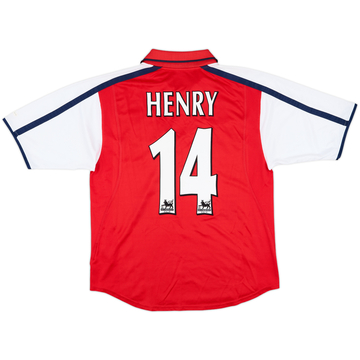 2000-02 Arsenal Home Shirt Henry #14 - 8/10 - (M)