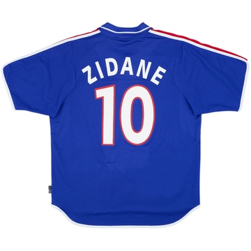 2000-02 France Home Shirt Zidane #10 - 5/10 - (XL)