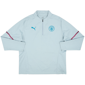 2021-22 Manchester City Puma 1/4 Zip Drill Top - 9/10 - (XL)