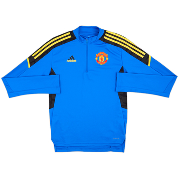 2021-22 Manchester United adidas 1/4 Zip Drill Top - 10/10 - (XS)