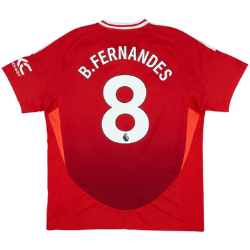 2024-25 Manchester United Home Shirt B.Fernandes #8 - 8/10 - (XL)