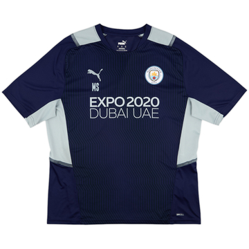 2021-22 Manchester City Staff Issue Puma Training Shirt 'MS' - 9/10 - (XL)
