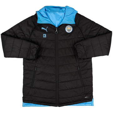 2019-20 Manchester City Staff Issue Reversible Puma Padded Coat 'CB' - 5/10 - (M)
