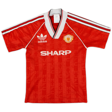 1988-90 Manchester United Home Shirt - 7/10 - (7-8 Years)