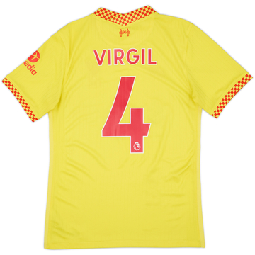 2021-22 Liverpool Third Shirt Virgil #4 - 7/10 - (S)