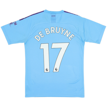 2019-20 Manchester City Home Shirt De Bruyne #17 - 6/10 - (S)