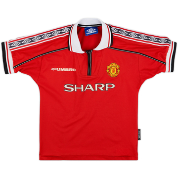 1998-00 Manchester United Home Shirt - 7/10 - (S.Boys)