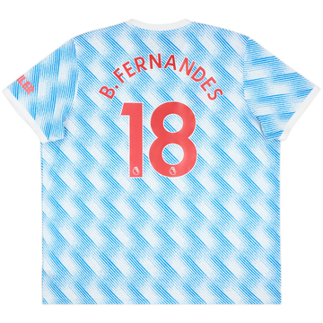 2021-22 Manchester United Away Shirt B.Fernandes #18 - 10/10 - (3XL)