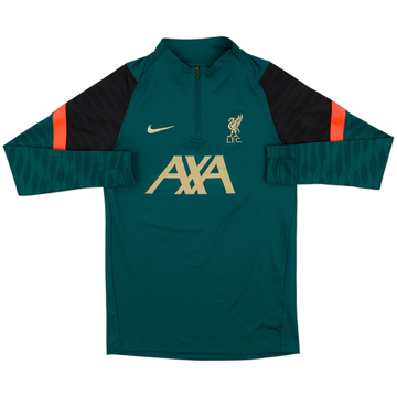 2022-23 Liverpool Nike 1/4 Zip Sweat Top - 9/10 - (S)