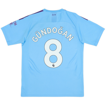 2019-20 Manchester City Home Shirt Gundogan #8 - 9/10 - (M)