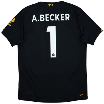 2019-20 Liverpool GK S/S Shirt A.Becker #1 - 9/10 - (M)