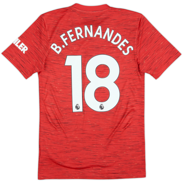 2020-21 Manchester United Home Shirt B.Fernandes #18 - 10/10 - (XS)